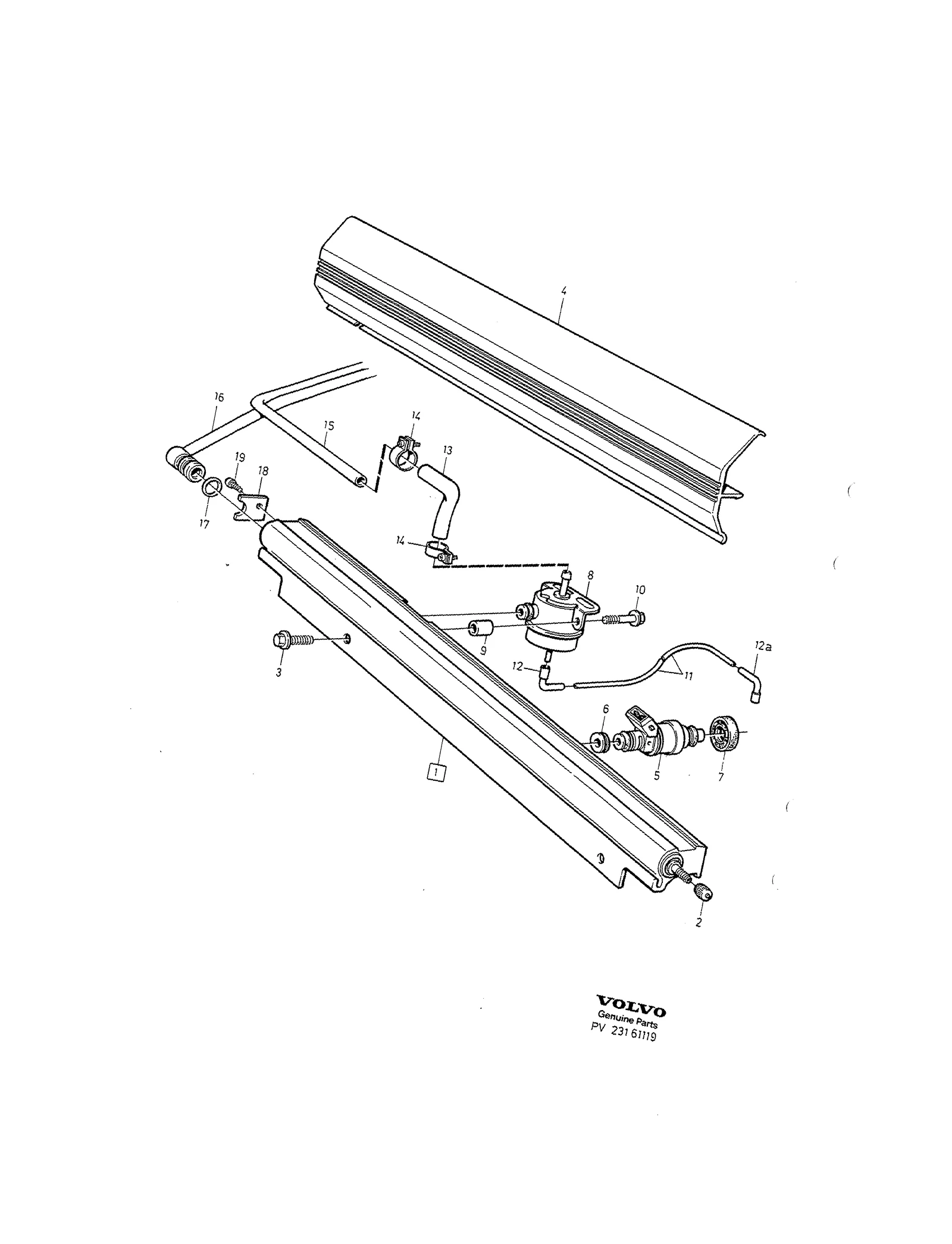 FUEL PRESSURE PIPES WITH FITTINGS