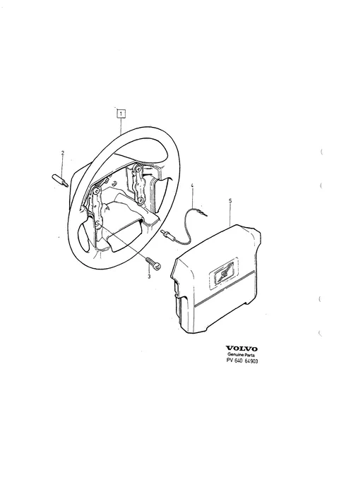 Steering wheel – 850-series, USA, CDN