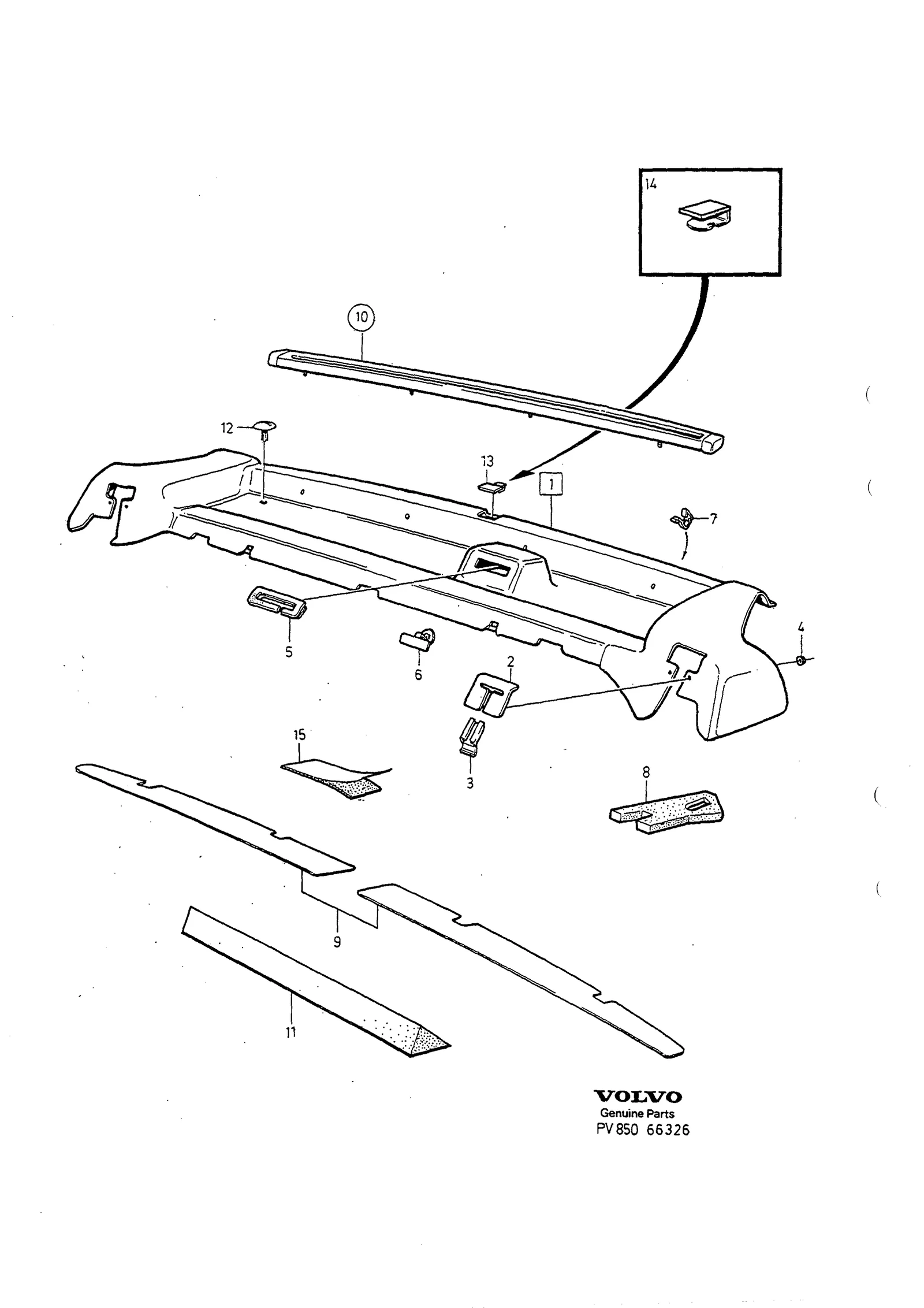 PARCEL SHELF