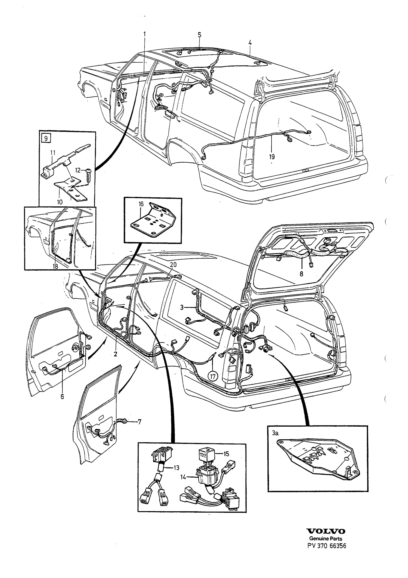 CABLE HARNESS BOTTOM RAIL CABIN