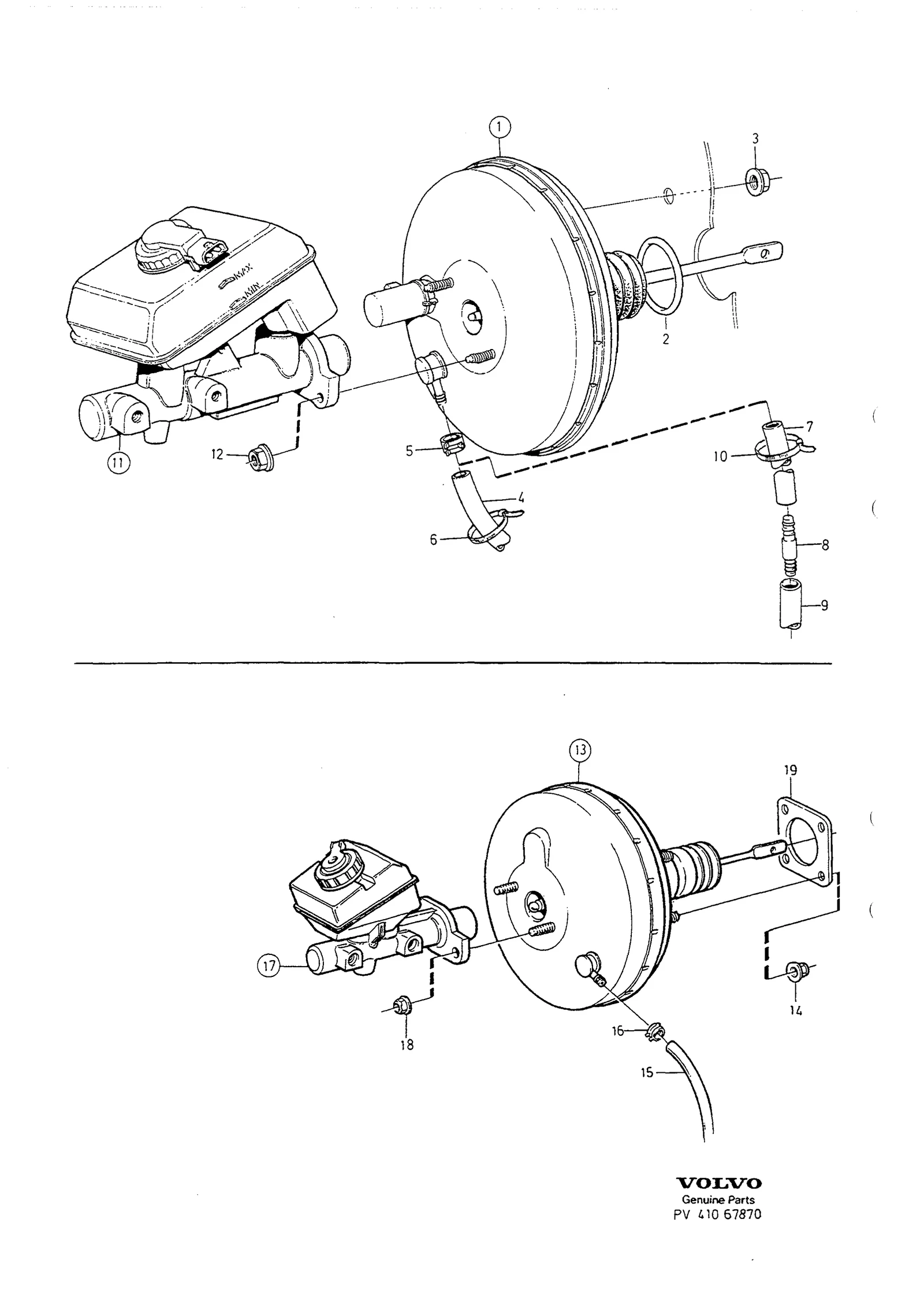 MASTER CYLINDER SERVO CYLINDER