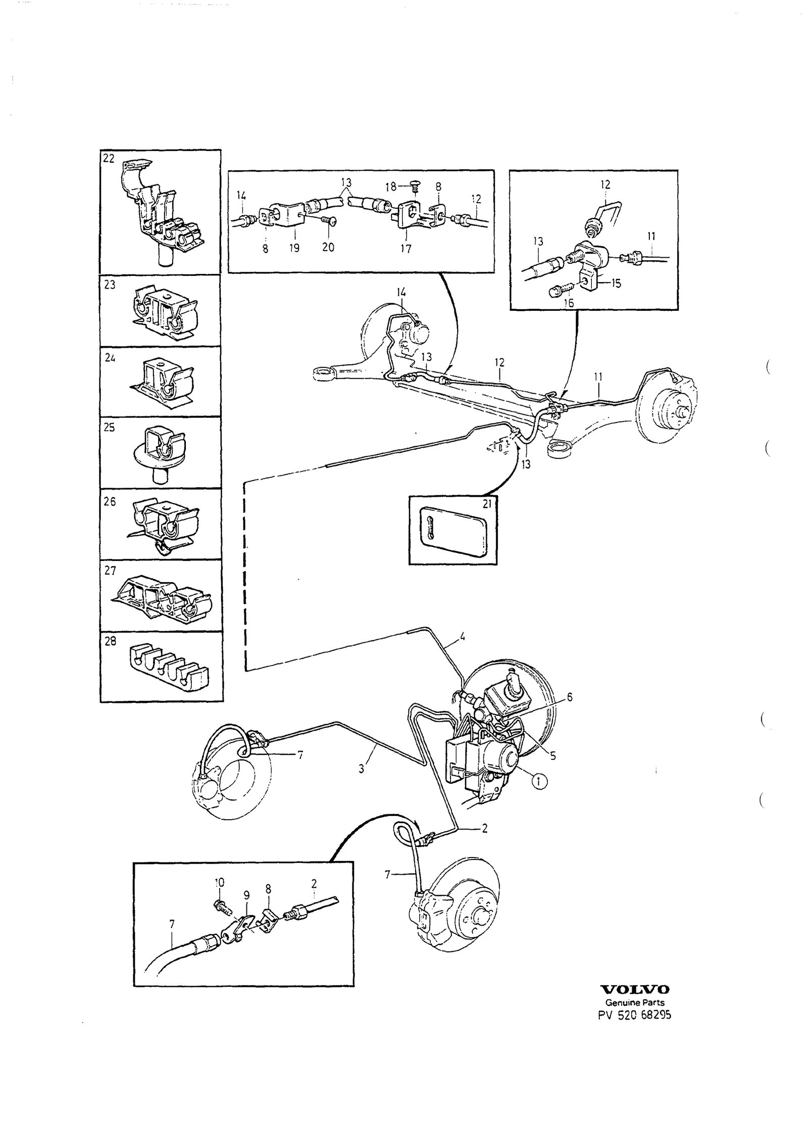 BRAKE LINES WITH ASSEMBLY PARTS