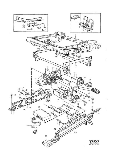 Chassis de siege reglage electrique
