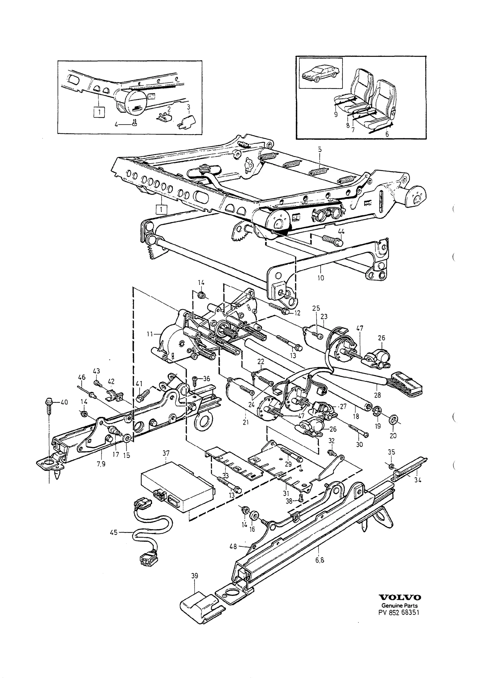 SUBFRAME FOR SEAT, ELECTRICAL ADJUSTMENT