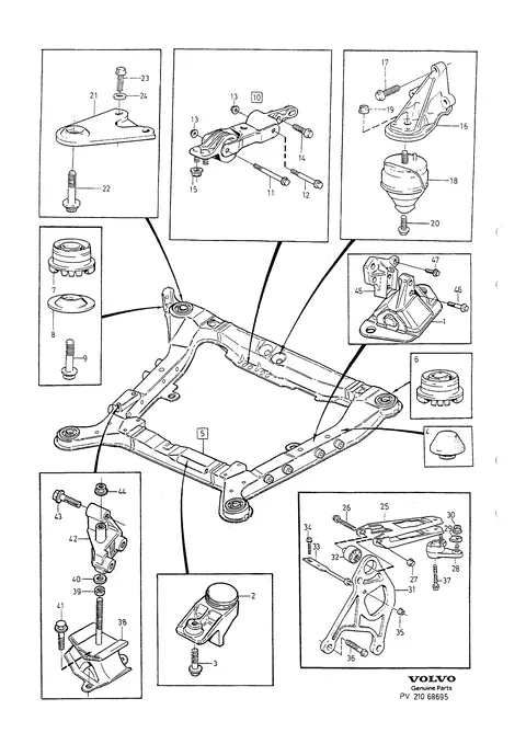 Suspension moteur