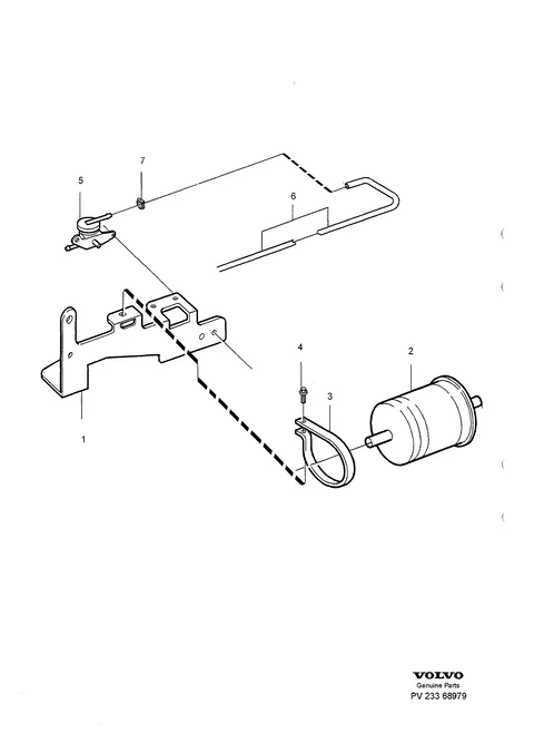 Filtre a carburant avec pces montage
