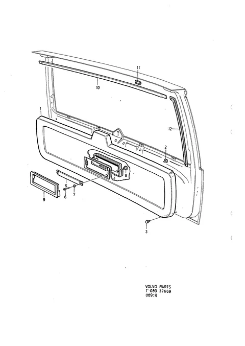 Interior components tailgate