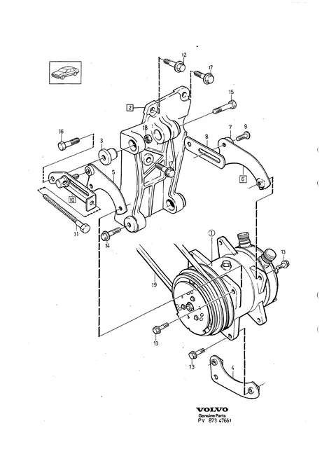 Compressor, compressor mountings, compressor drive