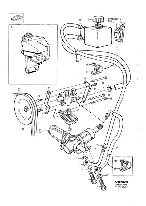 Pump power steering
