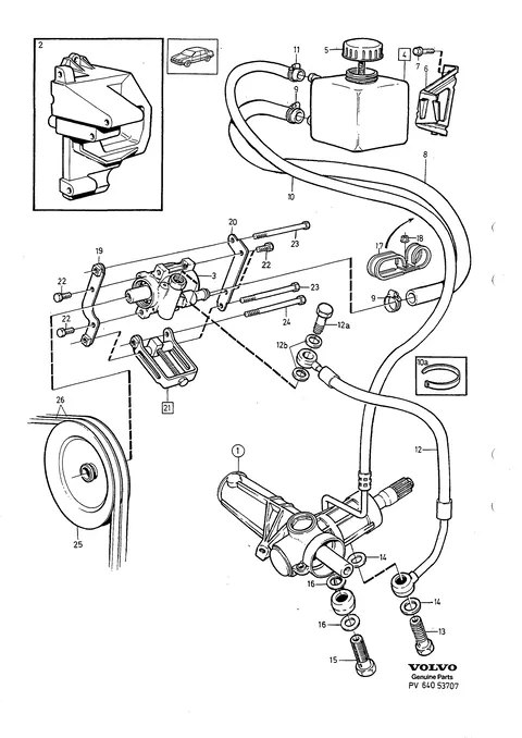Pump power steering