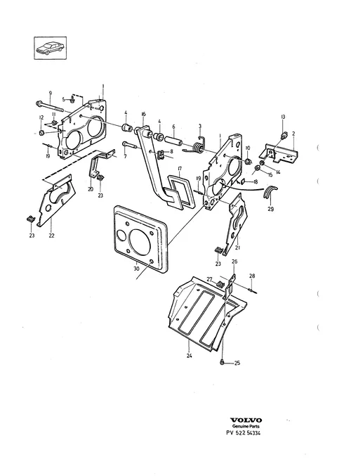 Brake pedal with fittings
