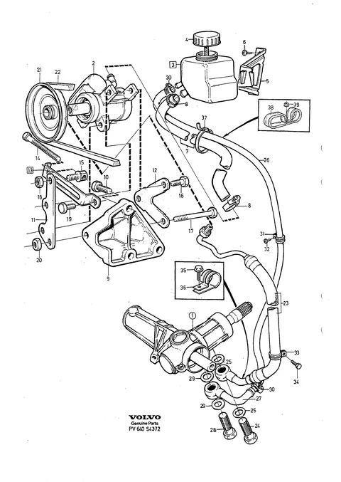 Pump power steering