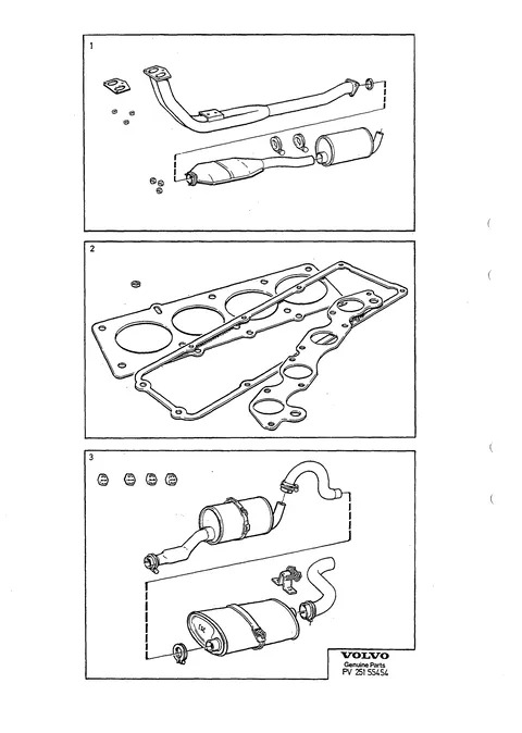 Kit de réparation système d'échappement