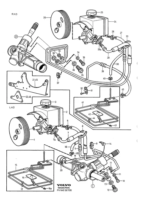 Pump power steering