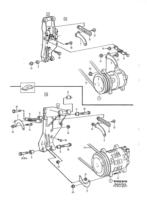 Compressor, compressor mountings, compressor drive