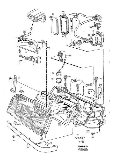 Headlamps with beam adjustment