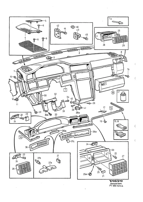 Dashboard upper section