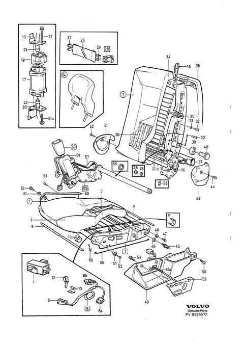 Front seat, electrical adjustment