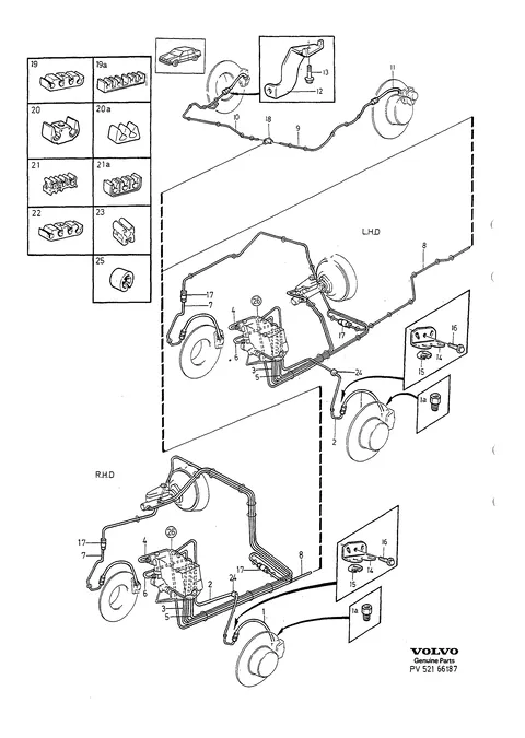 Brake pipes with fittings