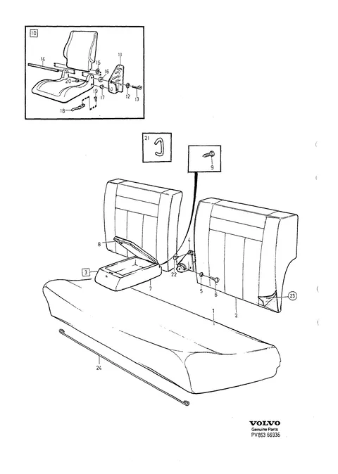 Banquette arrière
