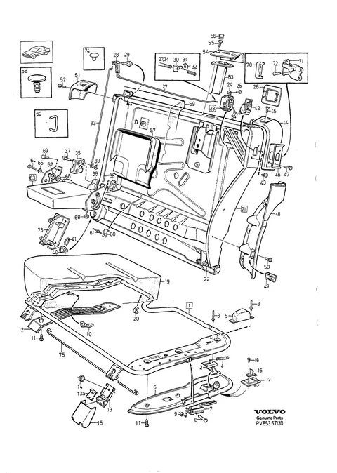 Rear seat left