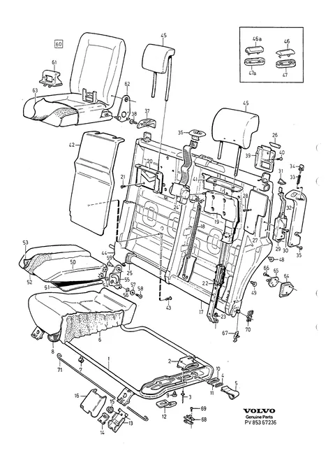 Rear seat left