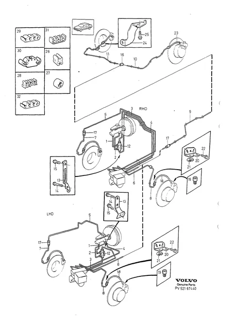 Brake pipes with fittings