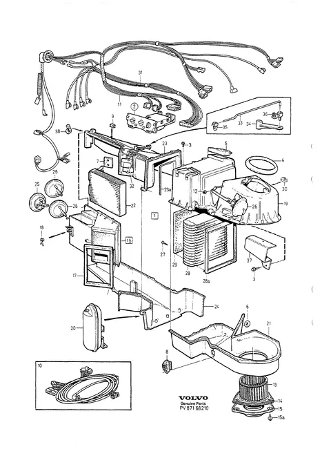 Heater unit with manual controls