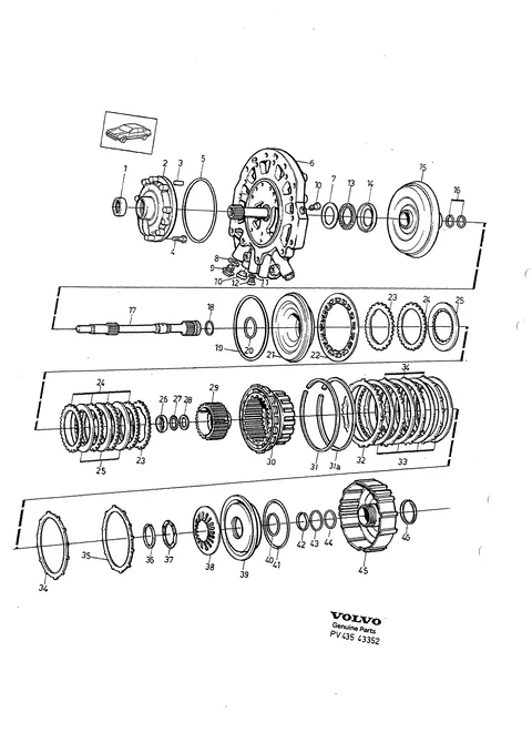 Automatic gearbox, pump - clutch housing
