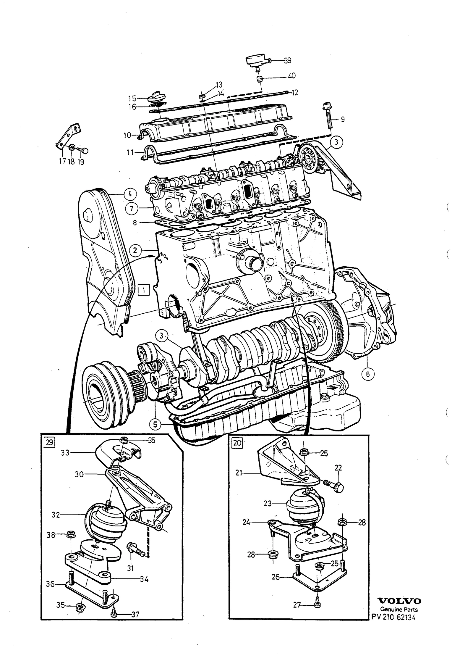 MOTOR MED MONTERINGSDETALJER