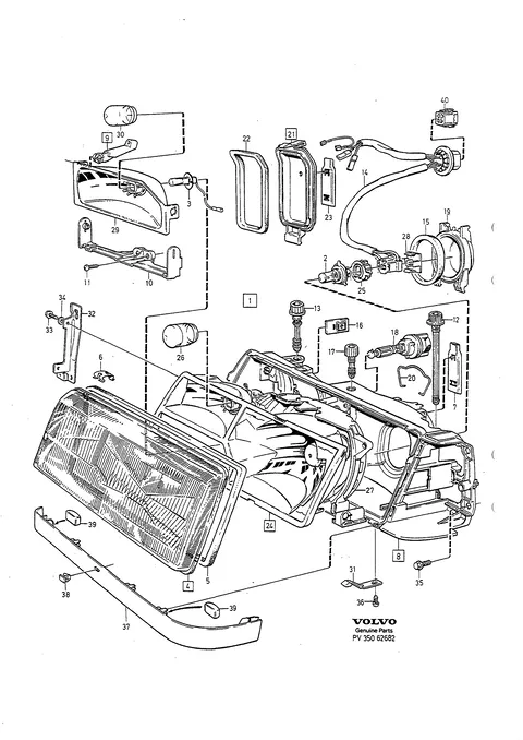 Headlamps without beam adjustment