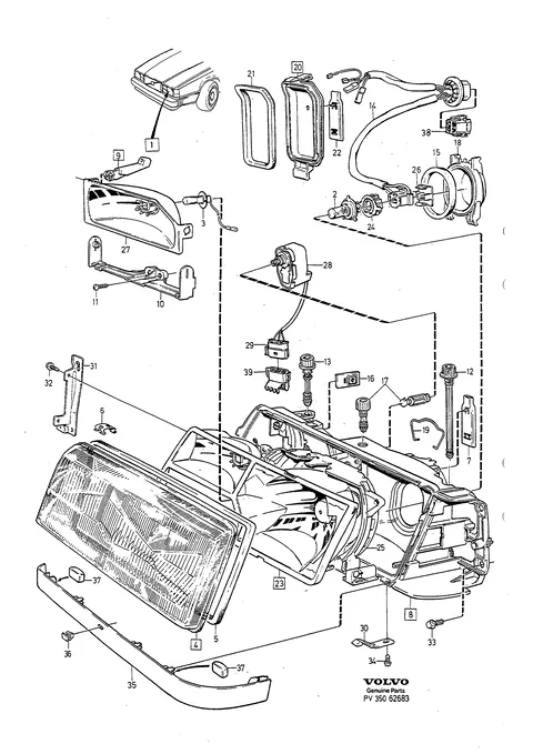 Headlamps with beam adjustment