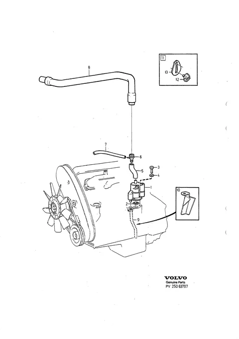 Crankcase ventilation B200,B230 turbo