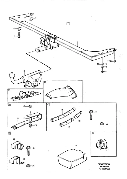 Towing hitch, demountable