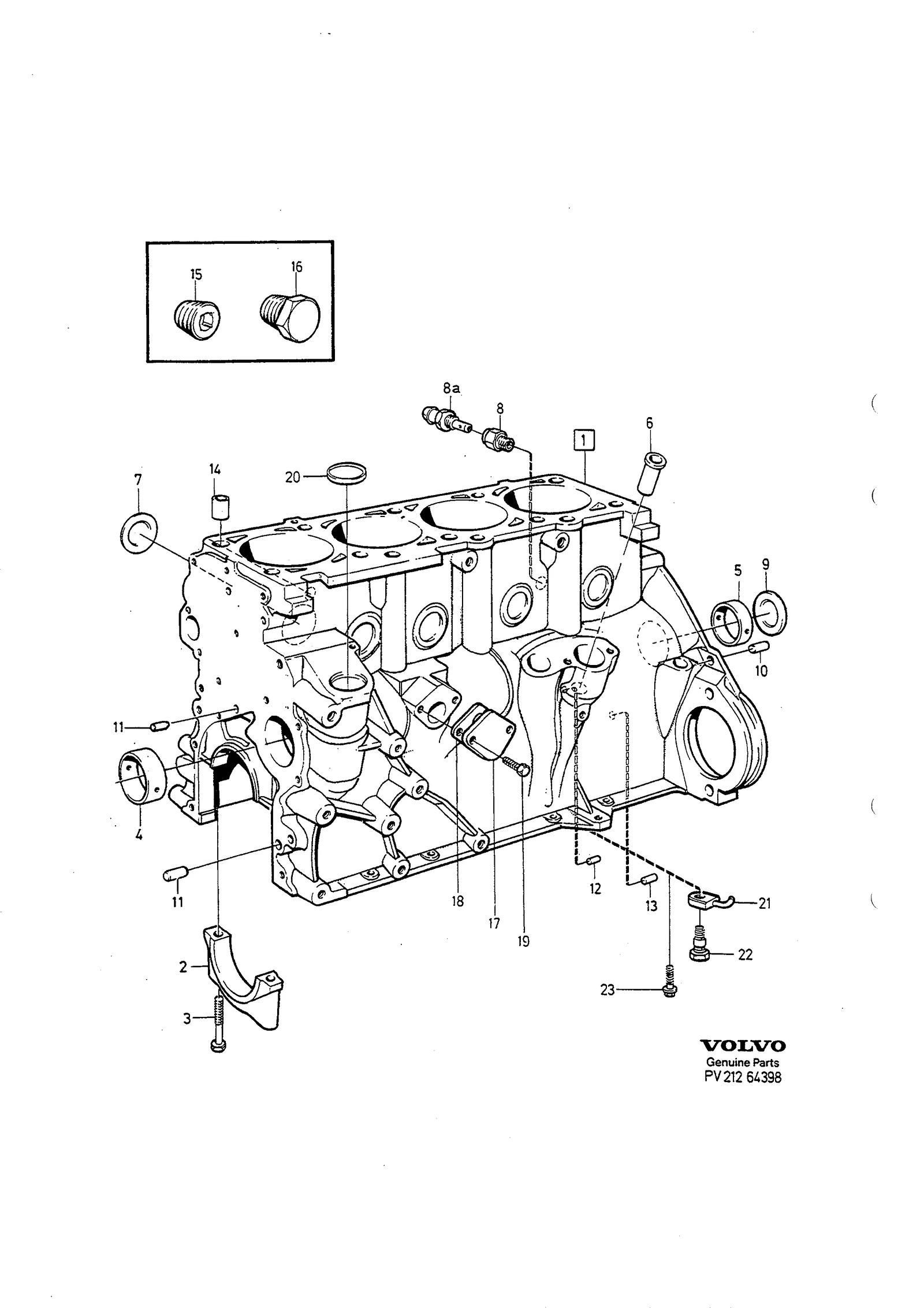 Motorblock für Volvo 940/960 1994- & S90/V90 1997-