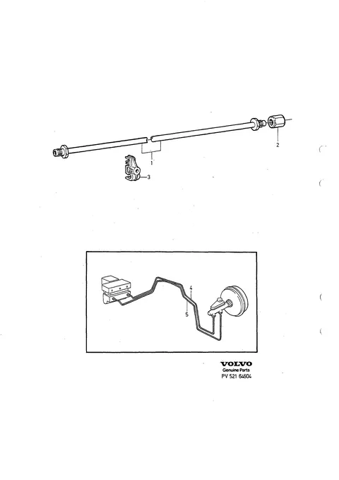 Bremserør med monteringsdele – BRAKE PIPES WITH FITTINGS, BROMSRÖR MED MONTERINGSDETALJER