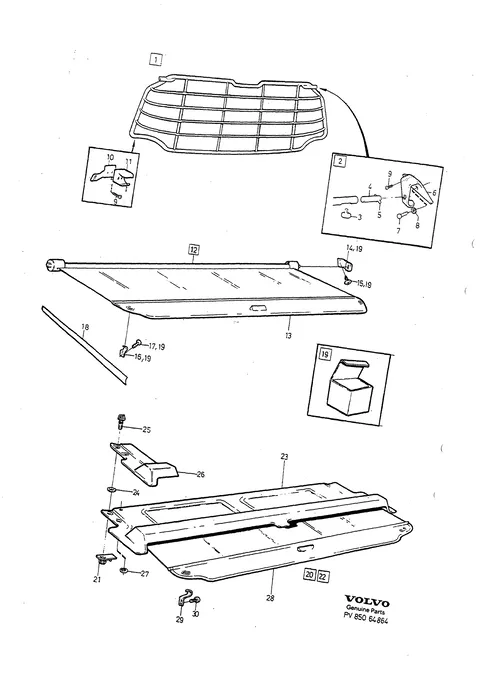 Safety net concealment plates