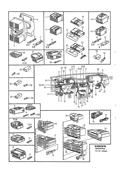 CONNECTEURS, COMBINÉ D'INSTRUMENTS