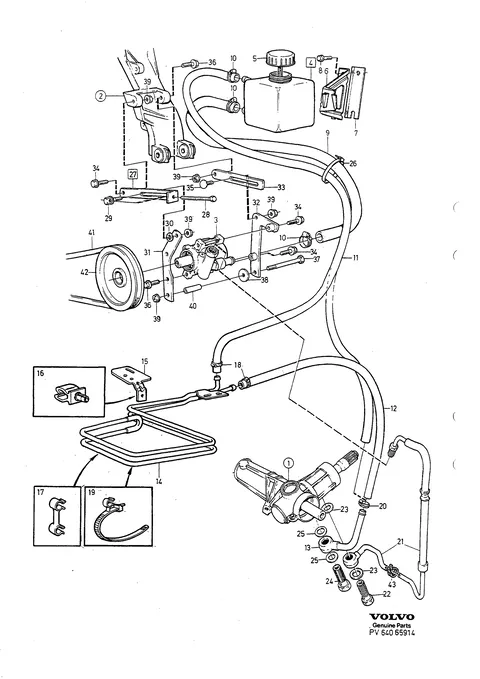 Pump power steering