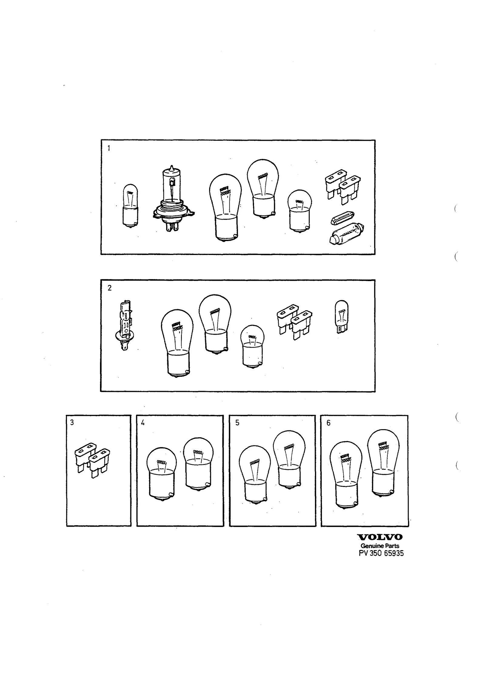 Bulb kit til Volvo 940/960 1994- & S90/V90 1997-