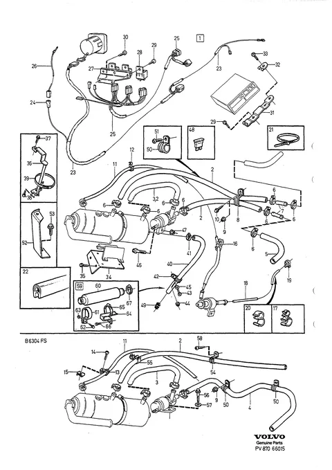 Installation kit parking heater