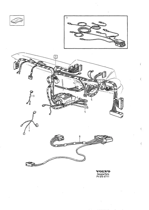 Faisceau de câblage, combiné d’instruments · 643 – 940 1996-