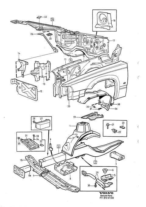Body frame front section