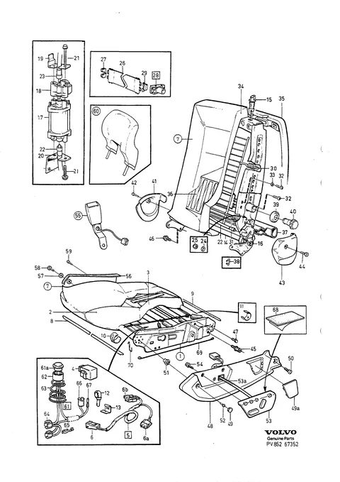 Front seat, electrical adjustment