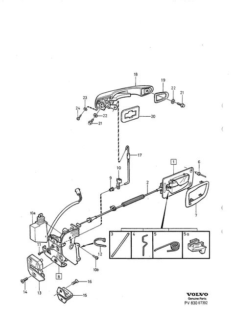 Locking system rear door