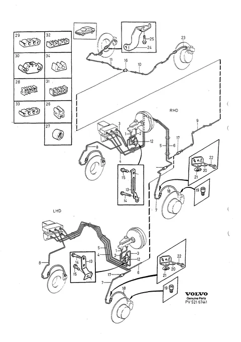 Brake pipes with fittings