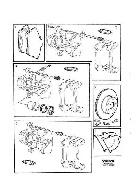 Repair kits front wheel brake