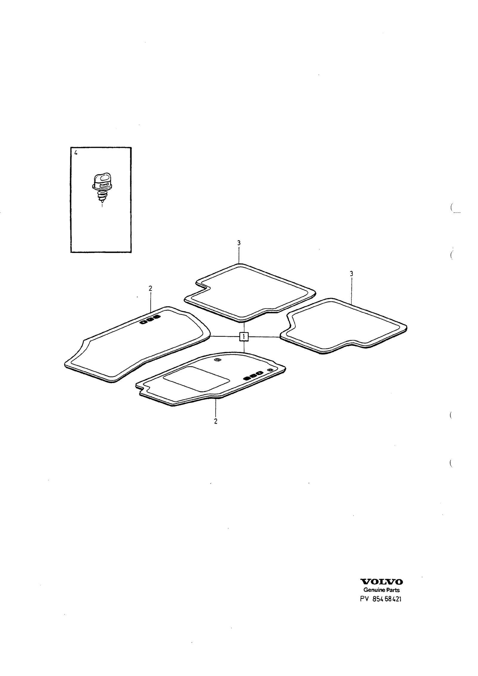 Carpets extra equipment til Volvo 940/960 1994- & S90/V90 1997-