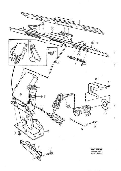 Locking system boot lid