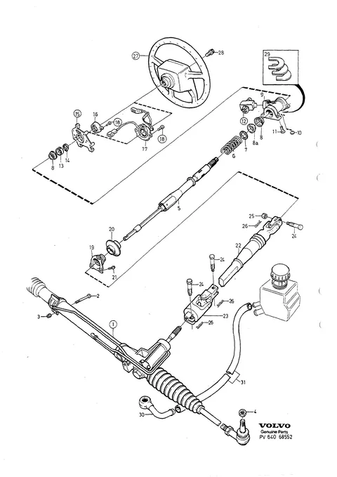 Steering steering gear steering shaft